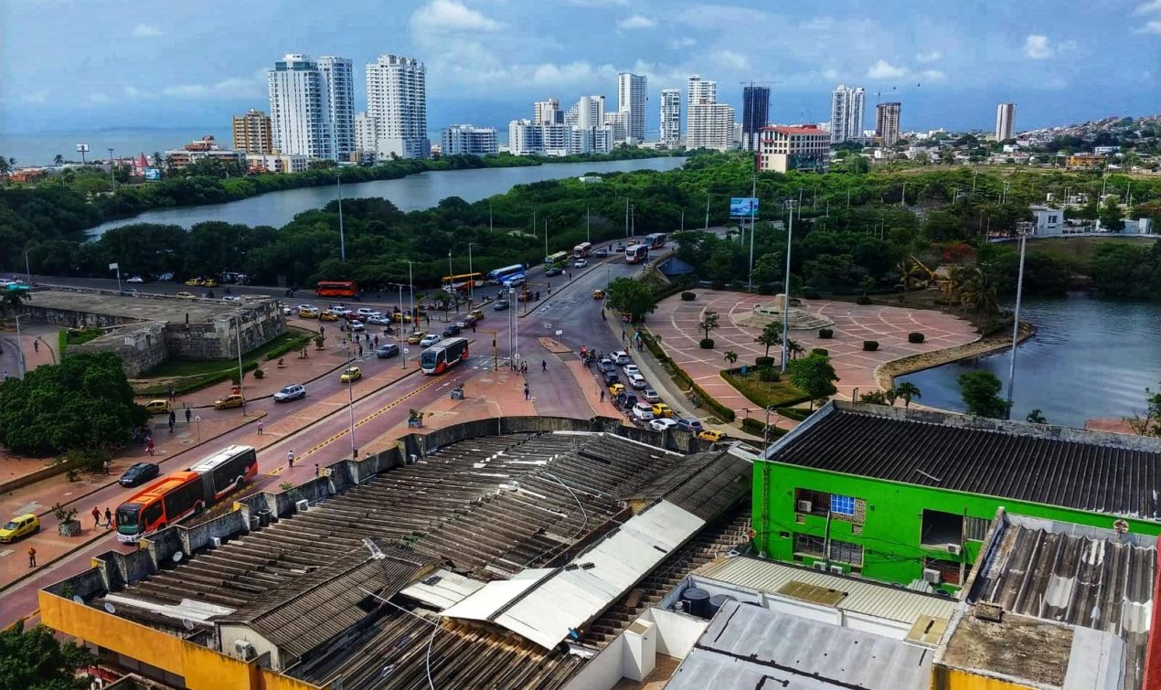 This was our Fantastic 6 view from our location where we stayed, in Cartagena Colombia!